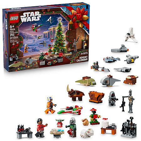 293-Pc LEGO Star Wars 2026 Advent Calendar w/ Festive Minifigures $35 + Free S&H