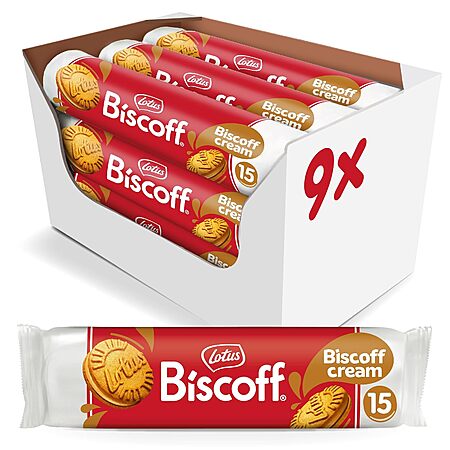 9-Pk 5.29oz. Lotus Biscoff Sandwich Cookies (Biscoff Cream) $17.35 w/ S&S