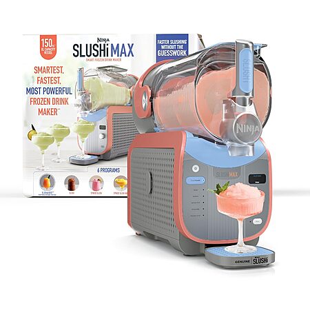 Ninja Slushi Max Smart Frozen Drink Mixer w/ 150oz. XL Capacity Vessel (Peach) $330 + Free S&H