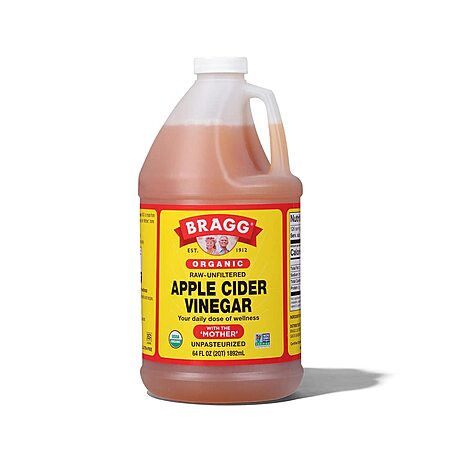 64oz. Bragg Organic Raw Unfiltered Apple Cider Vinegar w/ the Mother $8.10 w/ S&S