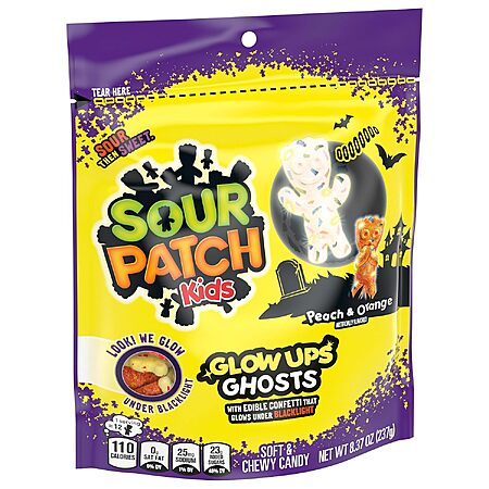 8.37oz. Sour Patch Kids Soft & Chewy Gummy Candy (Glow Ups Ghosts) 2