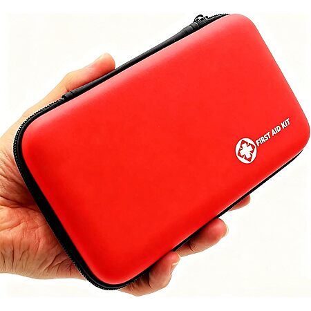 150-Pc Monoki Mini Portable Waterproof Travel First Aid Kit (Red or Black)