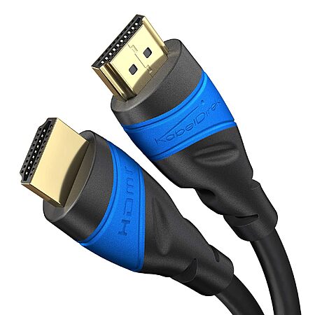 6' KabelDirekt 8K/4K High Speed HDMI Cable (Black/Blue)