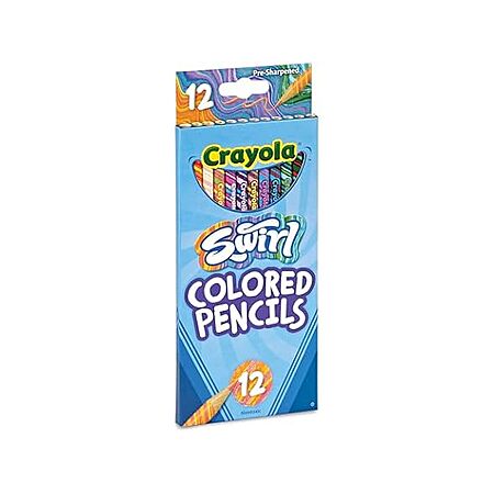 12-Ct Crayola Swirl Pre-Sharpened Colored Pencils $2 + Free S&H w/ Amazon Prime