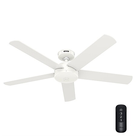 Certified Refurb: 52" Hunter Ceiling Fan w/ White Finish & Remote (No Light) $35 + Free S&H