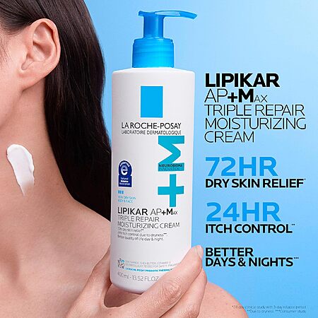 13.52oz. + 2.53oz. La Roche-Posay Lipikar AP+Max Triple Moisturizing Body Cream