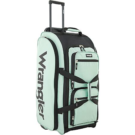 30" Wrangler Wesley Rolling Travel Duffel Bag (Seaform or Ambergold)