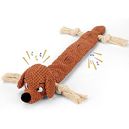 Prime Members: Letsmeet Plush Dog Toys w/ Squeaker (Dog, Octopus or Elephant) $5 + Free S&H