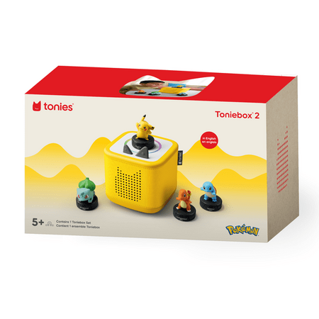 Tonies Toniebox 2 Screen Free Audio Player w/ 4x Pokémon Characters (Yellow) $99 + Free S&H