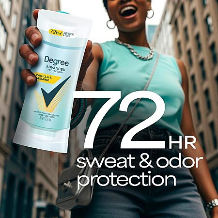 2.6oz. Degree Advanced Protection Antiperspirant Deodorant (Vanilla & Jasmine) $2.55 w/ S&S