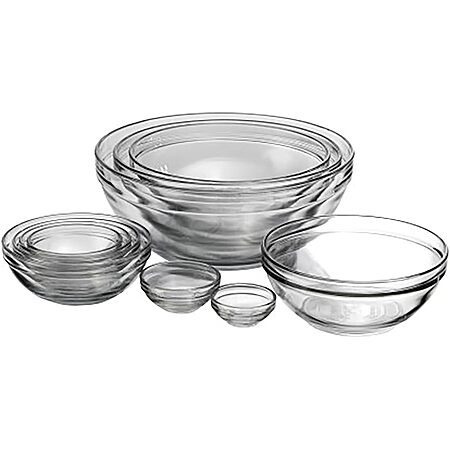 10-Pc Anchor Hocking Nesting Glass Mixing Bowls Set (various sizes) $24.80