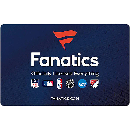 $100 Fanatics eGift Card (Email Delivery)