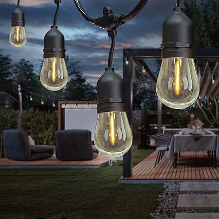 Costco Members: Feit Electric 48' LED Vintage Bulb Outdoor String Lights $27 & More + Free S&H