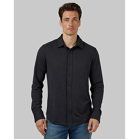 Men's 32 Degrees Soft Stretch Knit Long Sleeve Button-Up Shirt (various colors) $12 + Free S&H on $24+