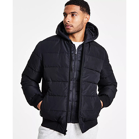 Men's Michael Kors Hooded Puffer Bomber Jacket (various colors/sizes) $65 + Free S&H