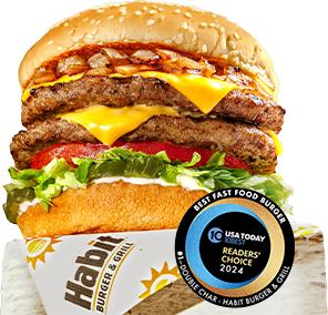 Habit Burger & Grill Offer: Habit Double Char Burger (Cheese or No Cheese) Free w/ Any $8+ Purchase (Valid thru 10/25)