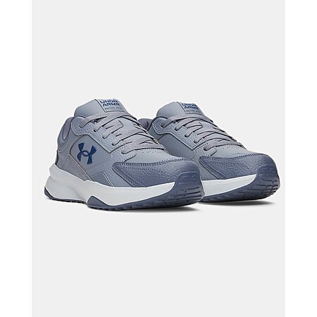 Men's Under Armour UA Edge Leather Training Shoes (Gravel/Blue Fog) $28.60 + $8 S&H