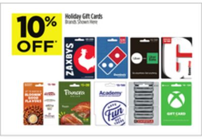 Dollar General In-Stores Offer: Holiday Gift Cards: GameStop, Dominos, Chipotle 10% Off & More (Valid thru 10/31)