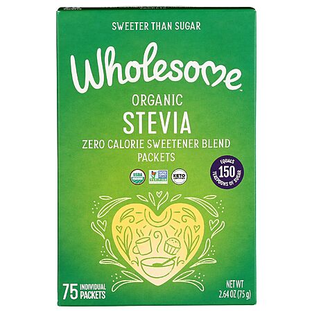 $3.58: Wholesome Sweeteners Organic Stevia, 75 Count Packets
