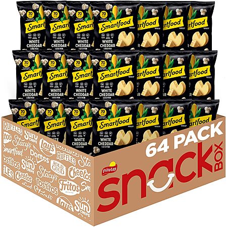 [S&S] $34.48: Smartfood Popcorn, White Cheddar, 1 Ounce (Pack of 64)