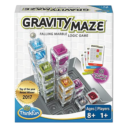 $15.66: ThinkFun Gravity Maze Falling Marble Logic Game