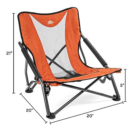 Cascade Mountain Tech Folding Camp Chair w/ Carry Bag (Orange) $35.70 + Free S/H