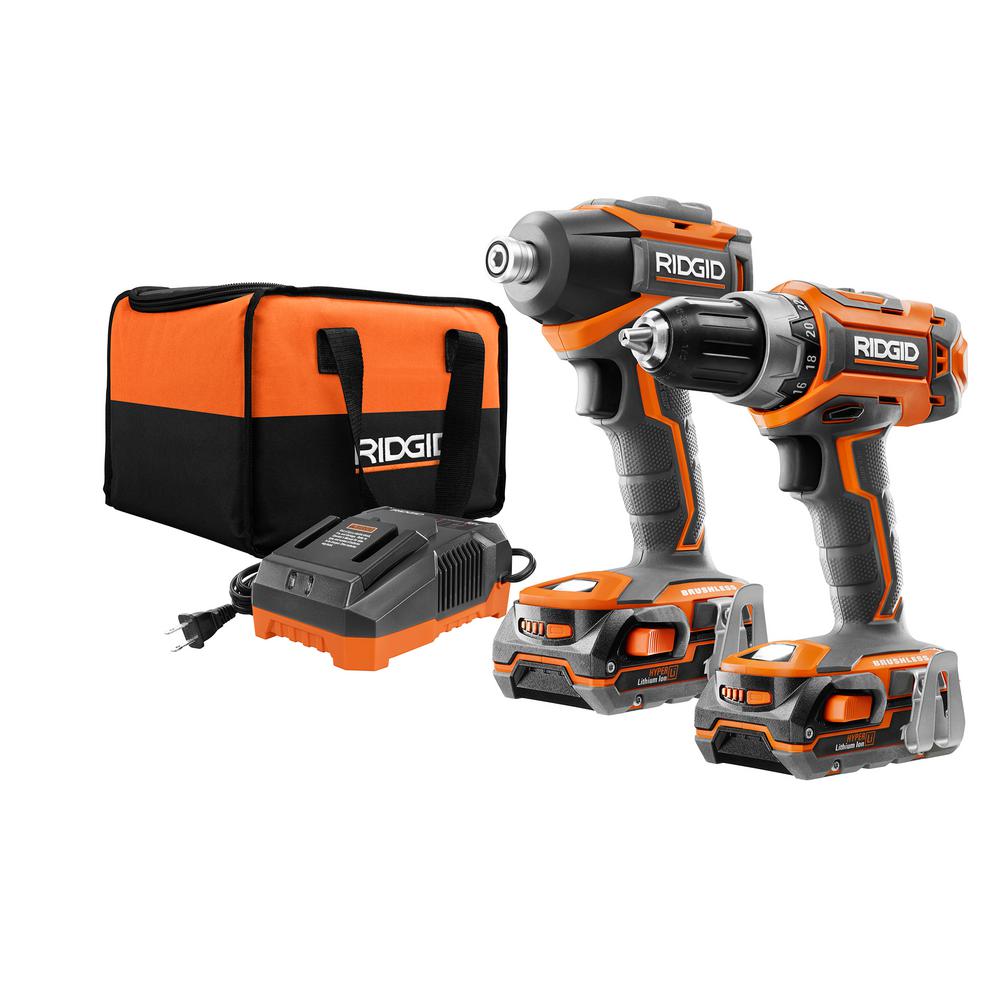$119 Ridgid Brushless Cordless Impact/Drill-Driver Combo. (Regular ($179) In Store Only. YMMV