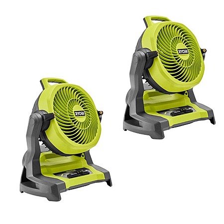 2-Pk RYOBI ONE+ 18V Cordless 7.5" Bucket Top Misting Fans (Tool Only) $89 + Free S&H