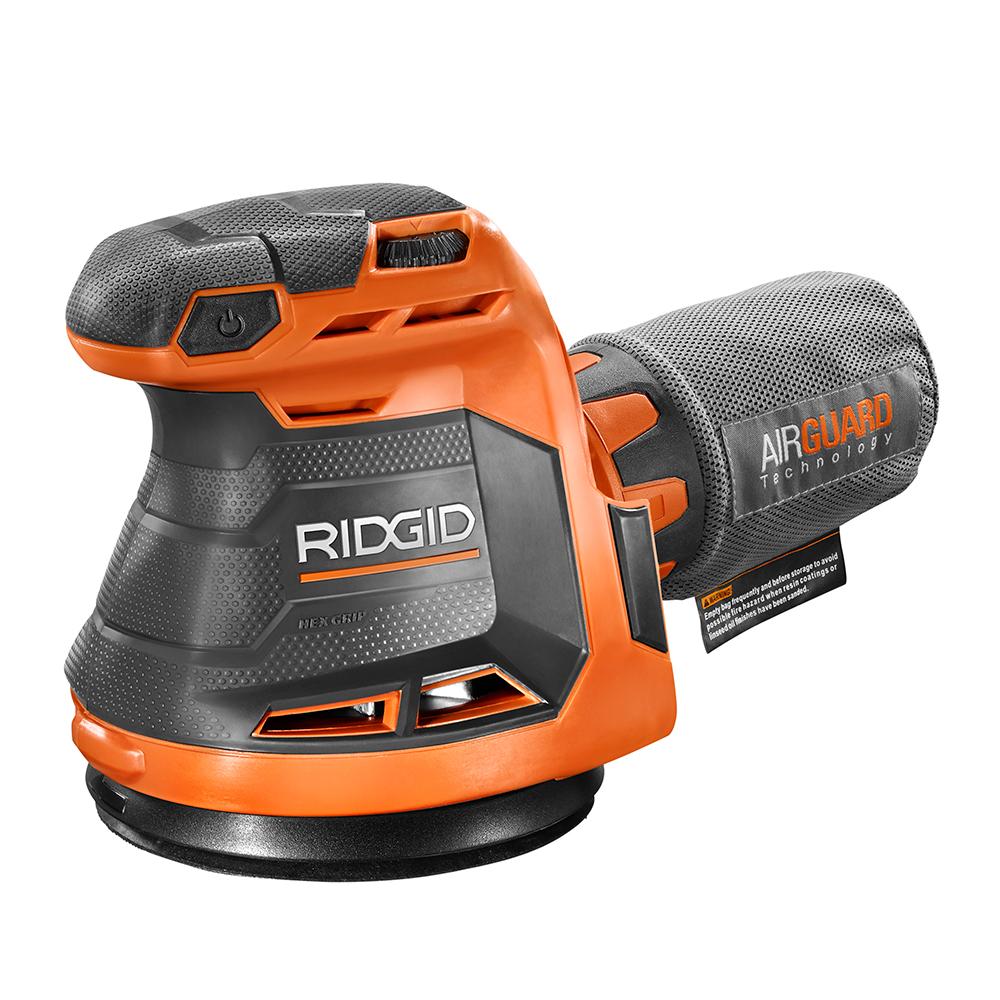 RIDGID 18 Volt 5 In. Random Orbit Sander $31.78 (tool only)