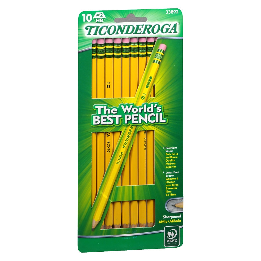 10-Count Dixon Ticonderoga Premium Cedar Pencils $0.99 @Walgreens