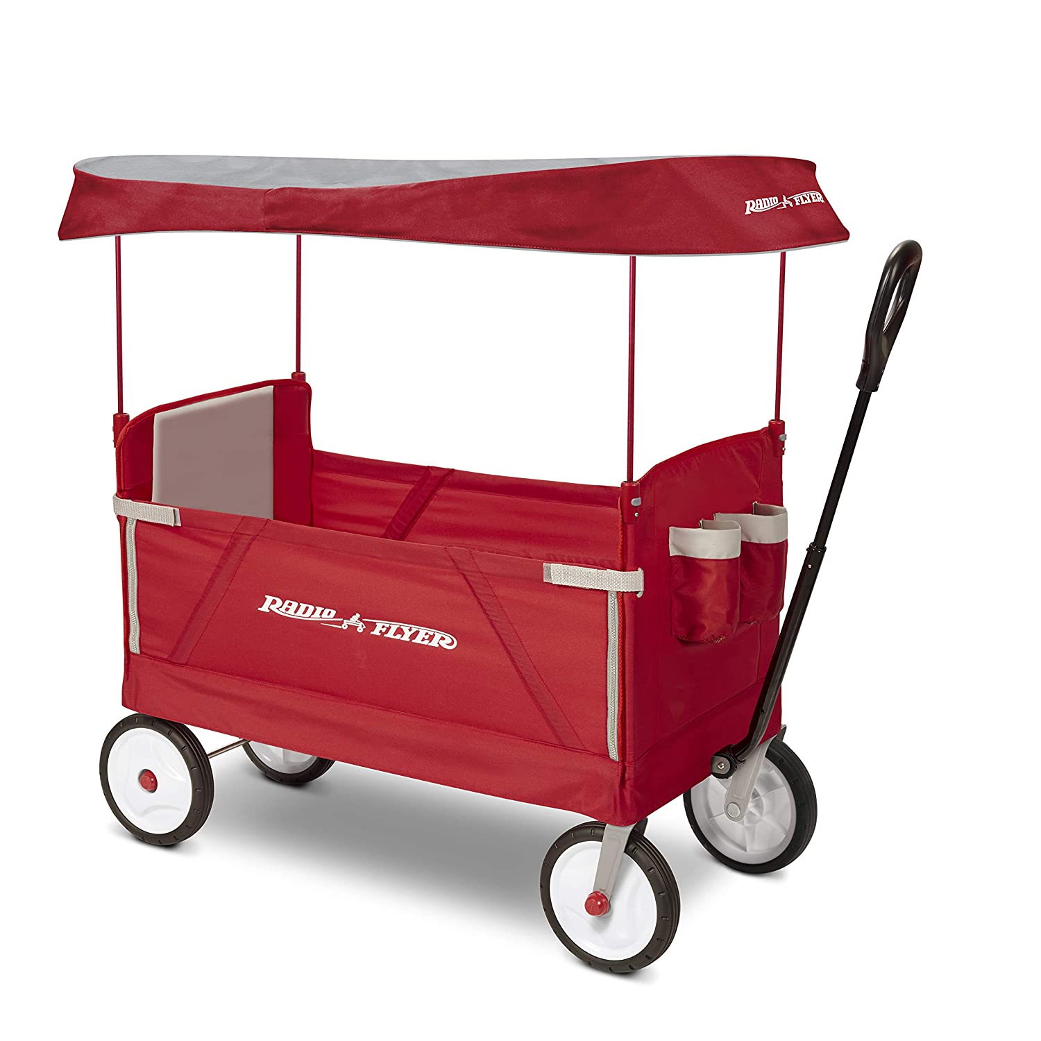 Radio Flyer 3-In-1 EZ Folding Wagon with Canopy for kids and cargo [Canopy] $79