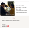 Safeway U members offering 3 months free Uber Eats Uber One