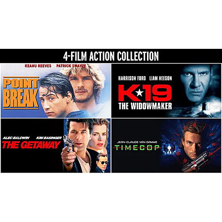 Digital HD Movie Bundle: Point Break, K-19: The Widowmaker, The Getaway & Timecop $7.99