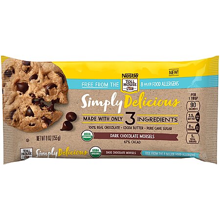 Nestle Toll House Simply Delicious Allergen-Free Dark Chocolate Morsels ...