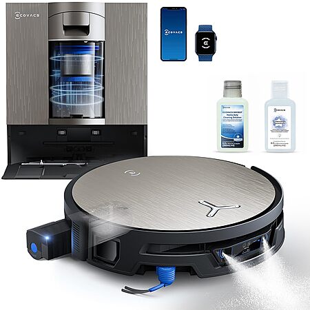 ECOVACS DEEBOT X12S OMNICYCLONE Robot Vacuum & Mop with OZMO Roller 3.0