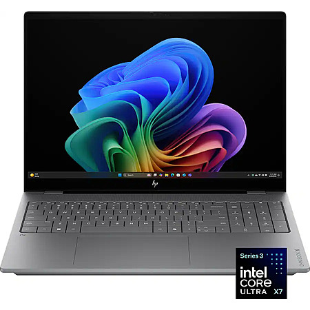 (Open Box) HP - OmniBook X – 16” 2K OLED Touchscreen Laptop – Intel Core Ultra X7 (2026) – 32GB Memory – 1TB SSD – Copilot+ PC - Meteor Silver from