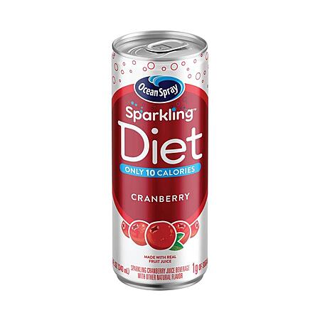 24-Pack 11.5 oz Ocean Spray Sparkling Diet Cranberry Juice Cocktail Cans $6.80 w/ S&S