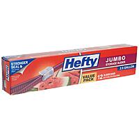 12-Count 2.5-Gallon Hefty Slider Jumbo Storage Bags $3.73 w/ S&S + Free Shipping w/ Prime or on $35+