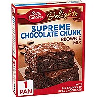 18-Oz Betty Crocker Delights Supreme Chocolate Chunk Brownie Mix