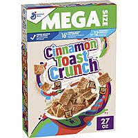 27oz. Cinnamon Toast Crunch Mega Size Breakfast Cereal Box