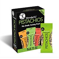 3-Ct 9-Pack 0.75-Oz Wonderful Pistachios (No Shells) + 2-Ct 14-Oz French's Mustard