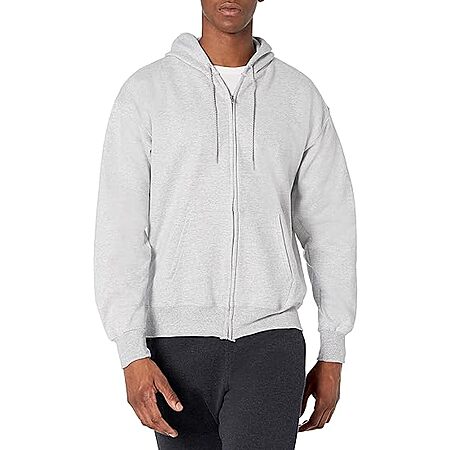 Hanes Ultimate Men's Full-Zip Heavyweight Fleece Hoodie Deep Forest M