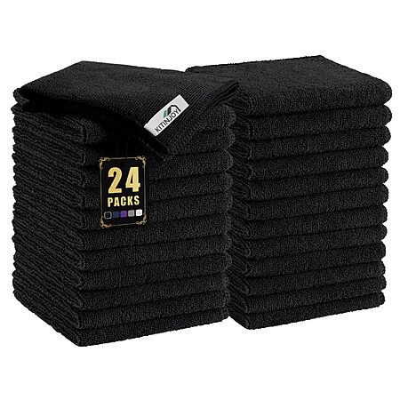 24-Pack 12" Kitinjoy Microfiber Cleaning Cloth (Black) $10.49 + Free Shipping w/ Prime or on $35+
