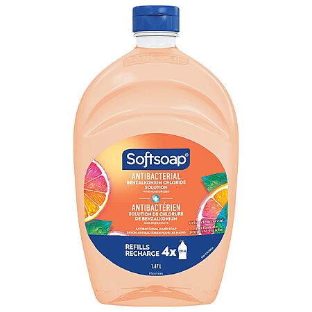 6-Count 50-Oz Softsoap Antibacterial Liquid Hand Soap Refill (Clean Scent) $24.02 w/ S&S + Free Shipping w/ Prime or on $35+