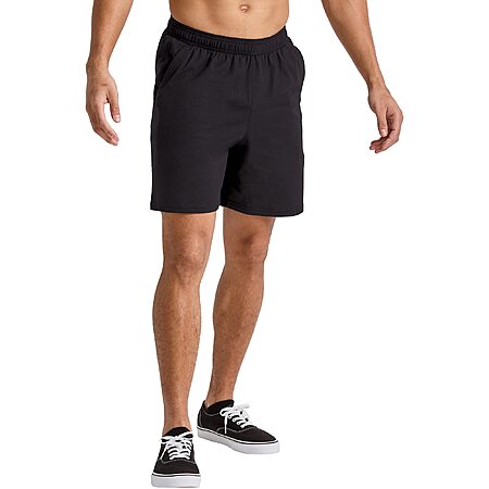 Hanes Men's Originals 7" 100% Cotton Shorts w/ Pockets (Black) $10.90 + Free Shipping w/ Prime or on $35+