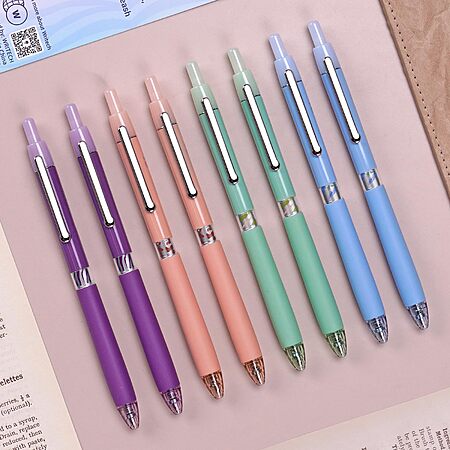8-Count Writech Retractable 0.5mm Fine Point Black Ink Gel Click Pens (Halo) $2.41 + Free Shipping w/ Prime or on $35+