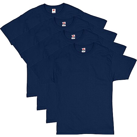 4-Pack Hanes Men's Comfortsoft T-Shirt (Navy) $10 + Free Shipping w/ Prime or on $35+
