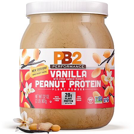 2-Lb PB2 Performance Peanut Plant Based Vegan Protein Powder $12.99 w/ S&S + Free Shipp...