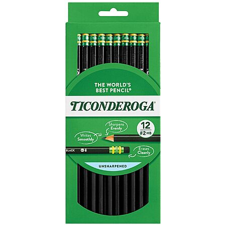 12-Count Ticonderoga Pencils for $2.19