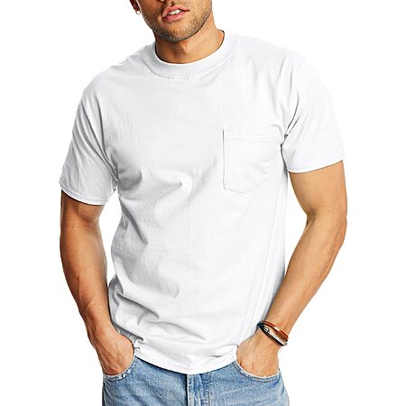 Hanes Men's Pocket T-Shirt Only $3.33!
